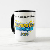 Mug Modern Minimalist Superstar Employee Luxe (Devant gauche)