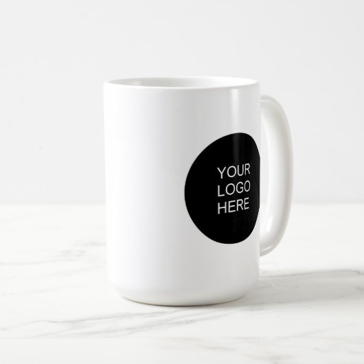 Mug Modern Minimalist Upload Your Business Logo (Devant droit)