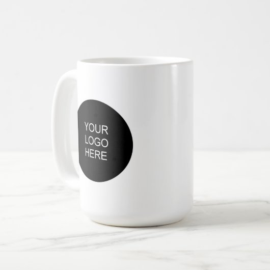 Mug Modern Minimalist Upload Your Business Logo (Devant gauche)
