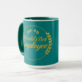 Mug Modern Minimalist World’s Best Employee (Devant gauche)