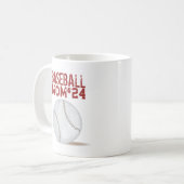 Mug Modern Mom Chic Stylish Baseball Athlètes Nombre (Devant gauche)