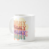 Mug Modern Mommy Kids nomme le cadeau de la fête des m (Devant gauche)