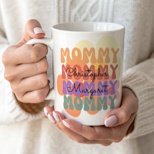 Mug Modern Mommy Kids nomme le cadeau de la fête des m