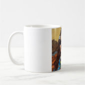 Mug Modern Mona Lisa Painting - Inspired by da Vinci (Gauche)