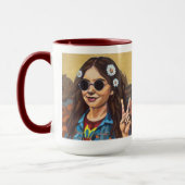 Mug Modern Mona Lisa Painting - Inspired by da Vinci (Gauche)