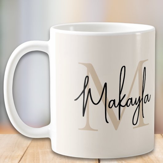 Mug Modern Monogram Initial