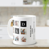 Mug Modern multi-photo grid for dad