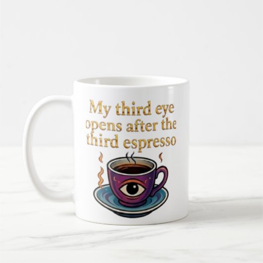 Mug Modern Mystic Coffee Art My third eye collection (Gauche)