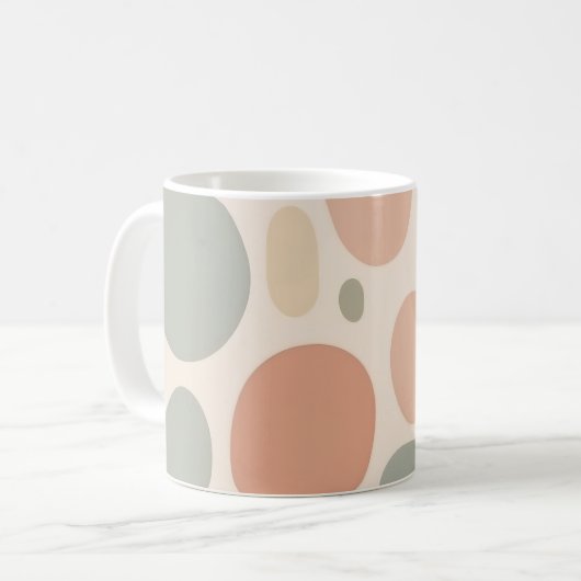Mug Modern Neutral Abstract Organic Shapes  (Devant gauche)