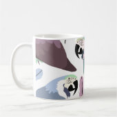 Mug Modern Parrots Tropical Pattern  (Gauche)