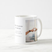 Mug Modern Personalized Best Friends Forever 2 Photo (Devant droit)