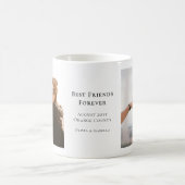Mug Modern Personalized Best Friends Forever 2 Photo (Centre)