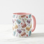 Mug Modern Personalized Macaron Desserts (Devant droit)