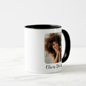 Mug Modern Personalized Photo and Name Create your own (Devant droit)