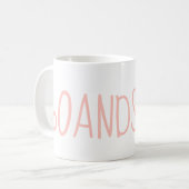 Mug Modern Pink 60 et Sassy 60e anniversaire cadeau (Devant gauche)