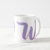 Mug Modern Pink & Purple Monogram Personalized Name W (Devant droit)