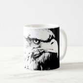 Mug Modern Pop Art Eagle Head Modèle Ajouter Votre Tex (Devant droit)