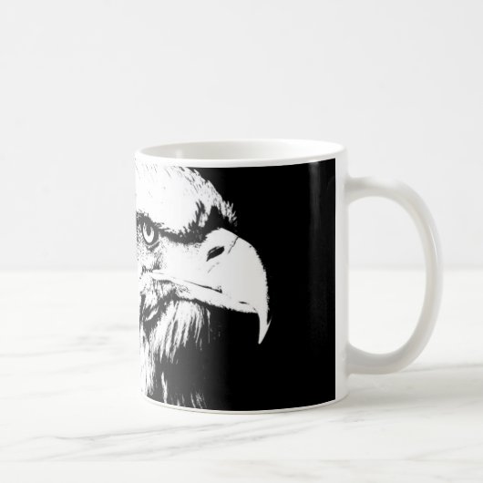 Mug Modern Pop Art Eagle Head Modèle Ajouter Votre Tex (Droite)