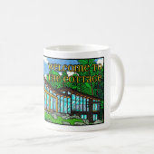 Mug Modern Pop Art Forest Cabin Mid-Century Comic (Devant droit)