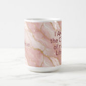 Mug Modern Rose Quartz Marble Gold Glitter (Centre)