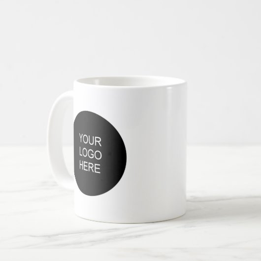 Mug Modern Simple Template Upload Your Business Logo (Devant gauche)