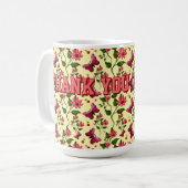Mug Modern Spring Garden Butterfly Floral  Bone China (Devant gauche)