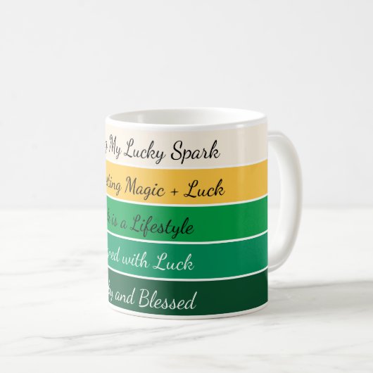 Mug Modern St. Patrick’s Day Gradient (Devant droit)