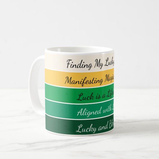 Mug Modern St. Patrick’s Day Gradient (Devant gauche)