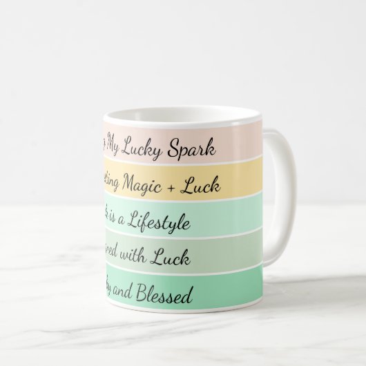 Mug Modern St. Patrick’s Day Gradient (Devant droit)