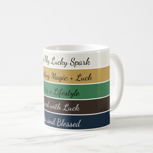 Mug Modern St. Patrick’s Day Gradient (Devant droit)