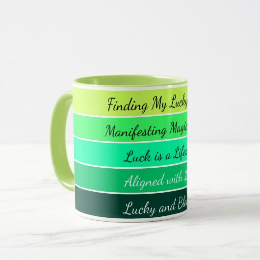 Mug Modern St. Patrick’s Day Gradient (Devant gauche)