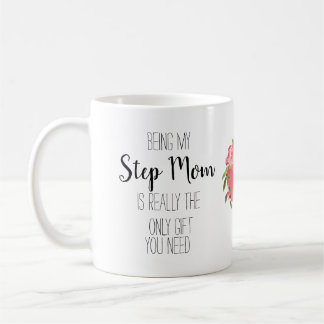 Mug Modern Step Maman seulement cadeau coeur floral dr
