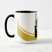 Mug Modern Team Name Photo Coach Thank you (Gauche)