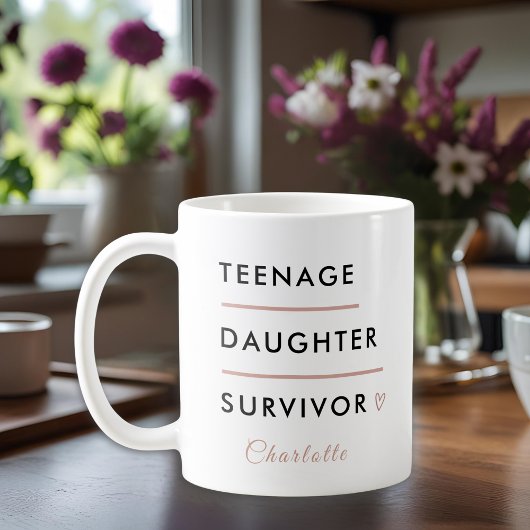 Mug Modern Teen Daughter Survivor Personalized