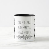 Mug Modern Three Wise Monkeys Graphic T-Shirt  (Centre)