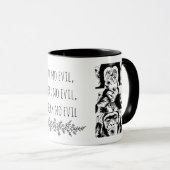 Mug Modern Three Wise Monkeys Graphic T-Shirt  (Devant droit)