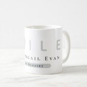Mug Modern Tooth Icon Professional Meilleur Dentiste (Devant droit)