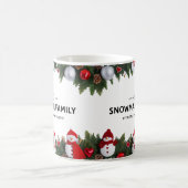 Mug Modern Typography Snowman Family Classic  (Centre)