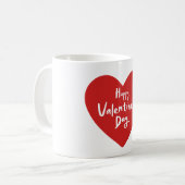 Mug Modern Valentines Day Typography  (Devant gauche)