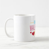 Mug Modern Valentines Day Typography  (Gauche)
