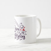 Mug Modern Valentines Day Typography  (Devant droit)