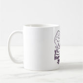 Mug Modern Valentines Day Typography  (Gauche)