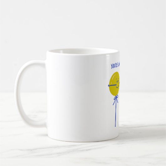 Mug Modern Valentines Day Typography  (Gauche)