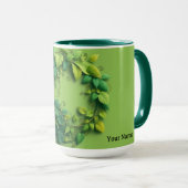 Mug Modern Verdant Lifecycle Leafy Wreath (Devant droit)