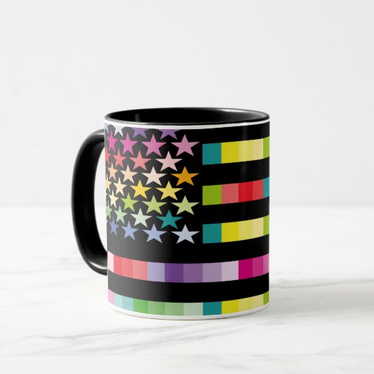 MUG MODERN VERSION MULTICOLOR USA/EEUU FLAG MASANSER (Devant gauche)