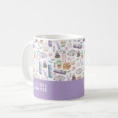 Mug Modern Watercolor Boho Zen Yoga Aesthetic Pattern (Devant gauche)