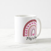 Mug Modern watercolor rainbow teacher  (Devant droit)