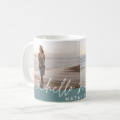 Mug Moderne 16e anniversaire simple élégant script élé (Devant gauche)