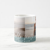 Mug Moderne 16e anniversaire simple élégant script élé (Centre)