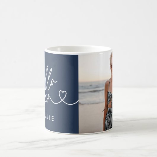 Mug Moderne 16e anniversaire simple élégant script élé (Centre)